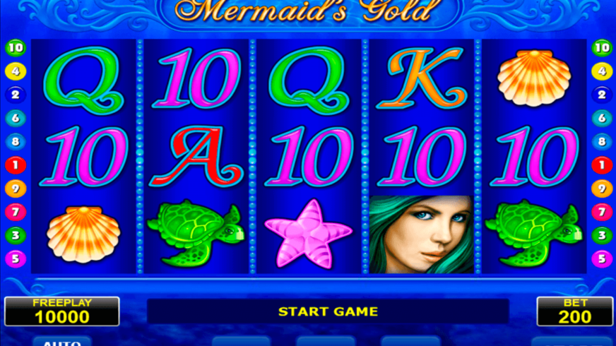 Mermaid’s Gold slot screen 1
