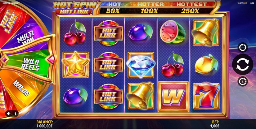 Hot Spin Hot Link slot screen 1