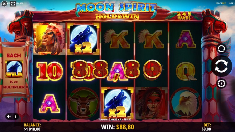 Moon Spirit slot screen 3