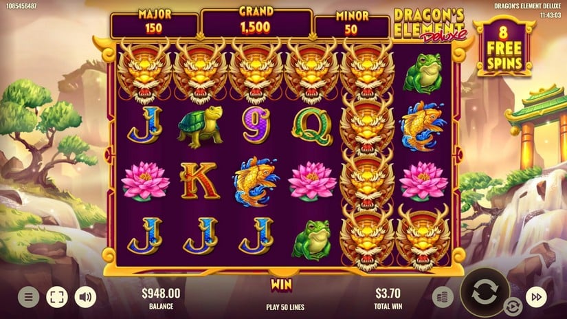 Dragon’s Element Deluxe slot screen 5