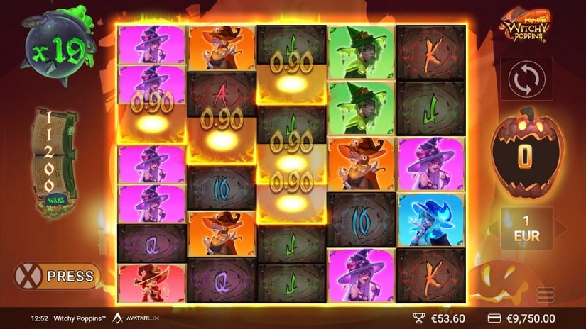 WitchyPoppins slot screen 5