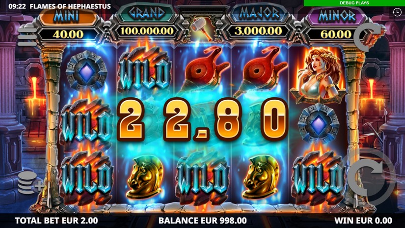 Flames of Hephaestus slot screen 2