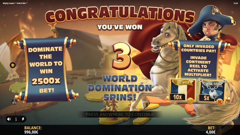 Mighty Empire Hold & Win slot screen 3