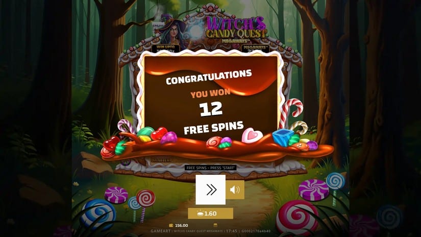 Witch’s Candy Quest Megaways slot screen 3
