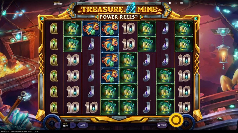 Treasure Mine Power Reels slot screen 1