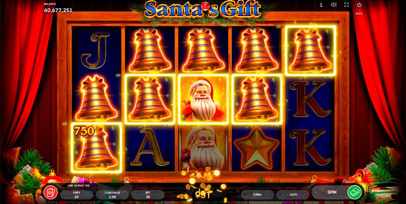 Santa’s Gift slot screen 1