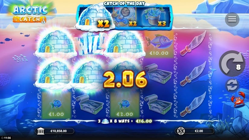 Arctic Catch slot screen 4