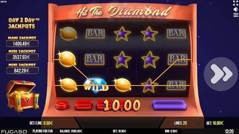 Hit The Diamond slot screen 3