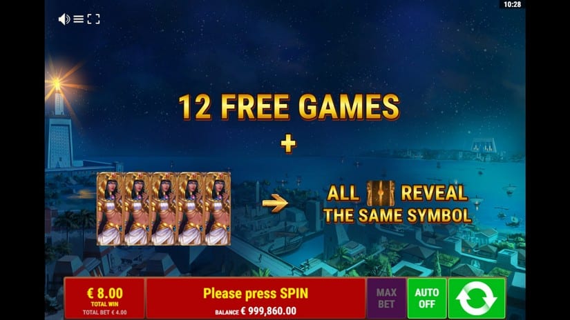 Alexandria Fire slot screen 5