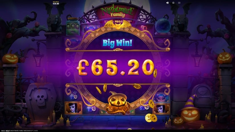 Nightmare Family Megaways slot screen 4