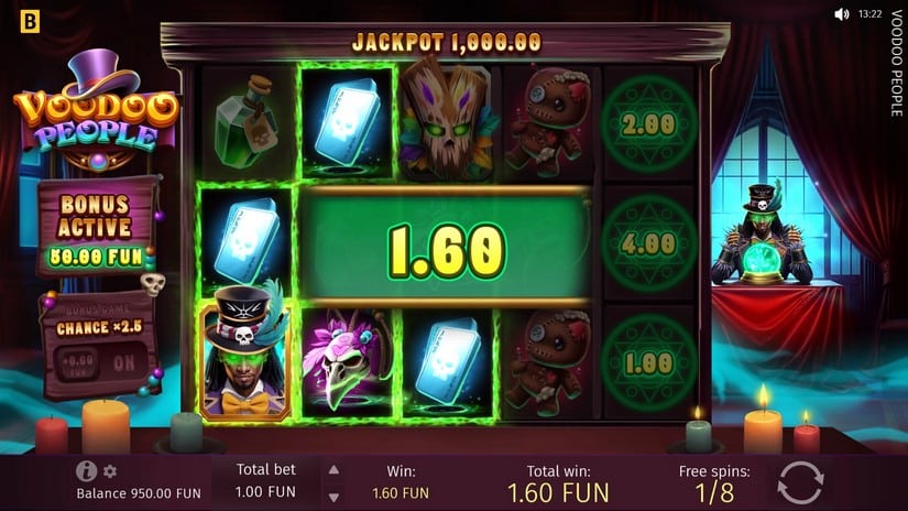 Voodoo People slot screen 4