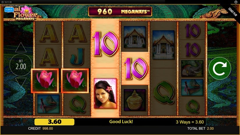 Thai Flower Megaways slot screen 2