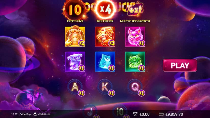 CritterPop slot screen 4