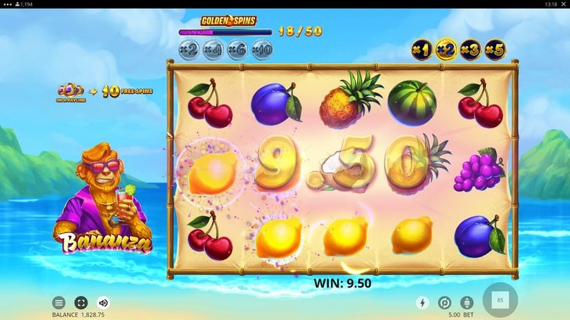 Bananza slot screen 3