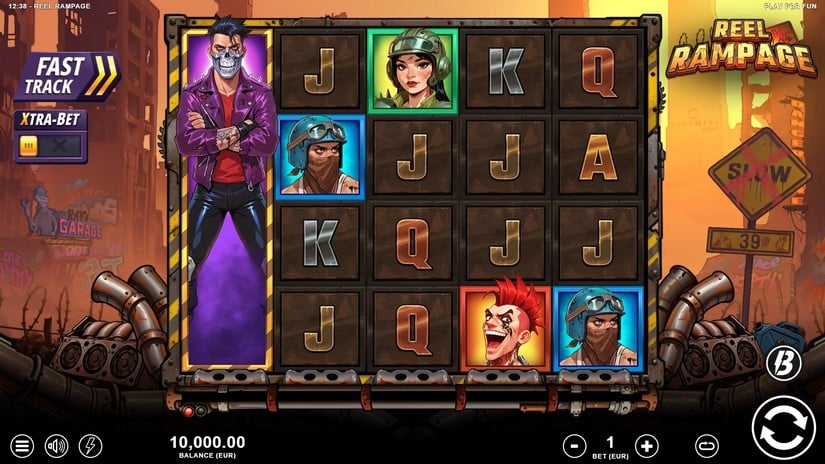 Reel Rampage slot screen 1