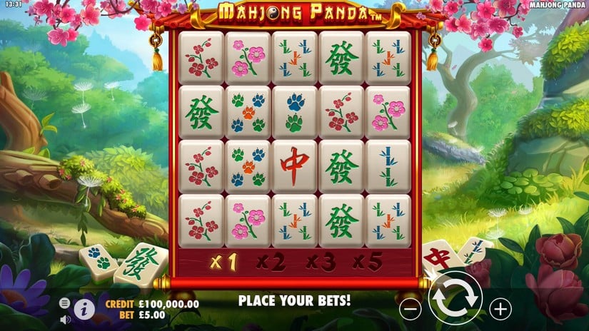 Mahjong Panda slot screen 1