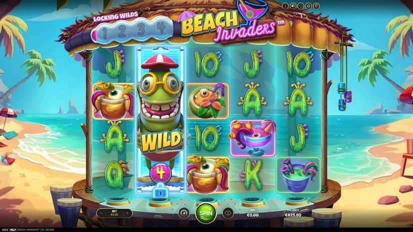 Beach Invaders slot screen 4