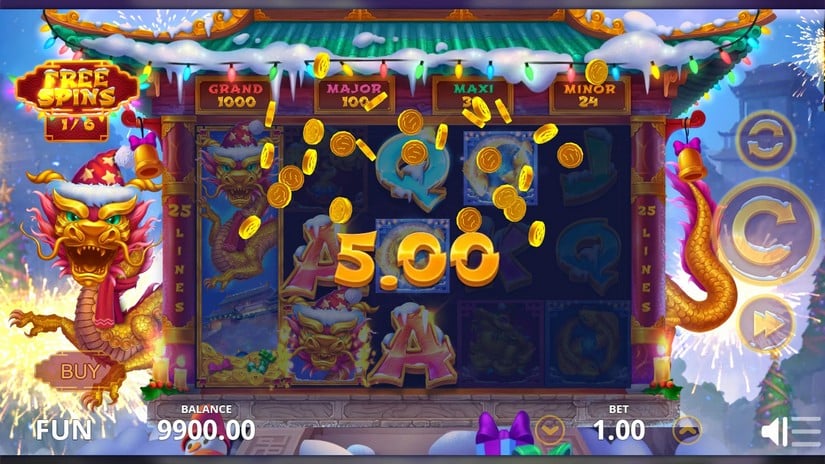 Snow Dragon slot screen 3