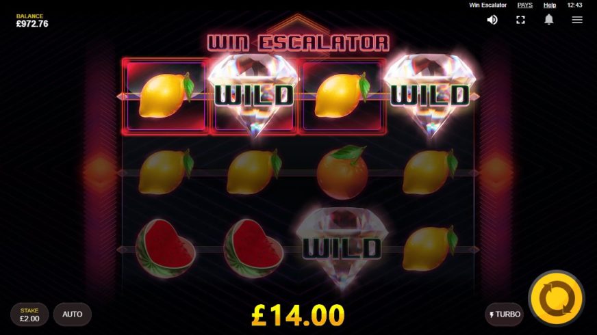 Win Escalator slot screen 2
