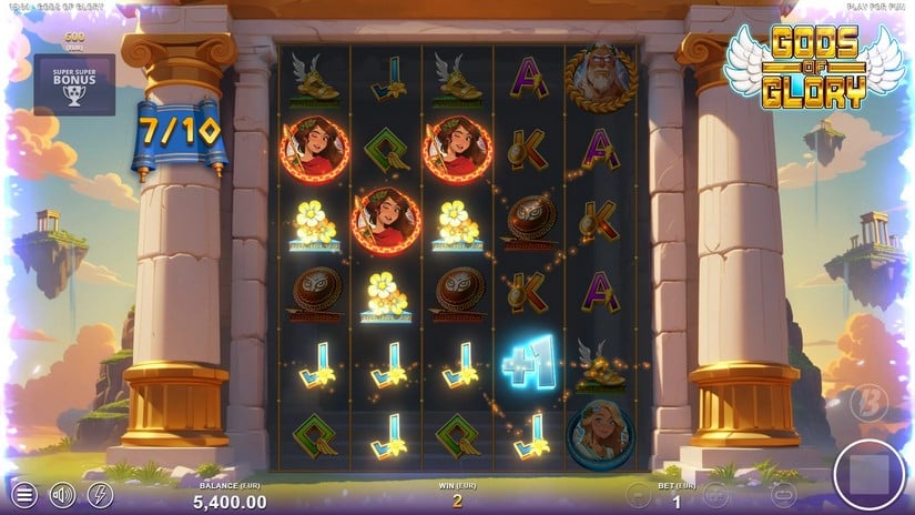 Gods of Glory slot screen 4