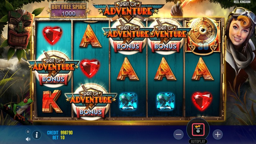 Spirit of Adventure slot screen 3