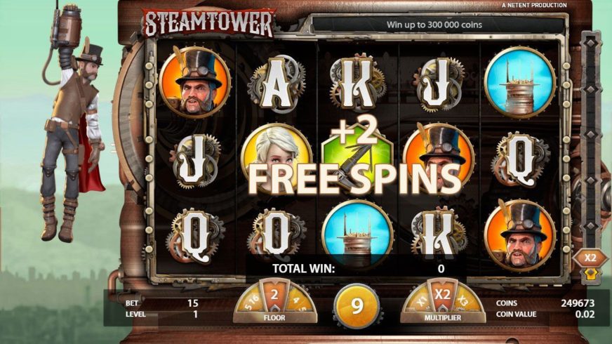 Steam Tower slot screen 2