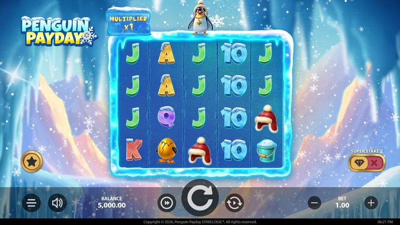 Penguin Payday slot screen 1