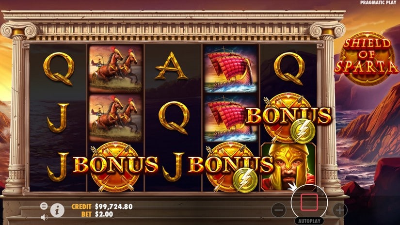 Shield of Sparta slot screen 4