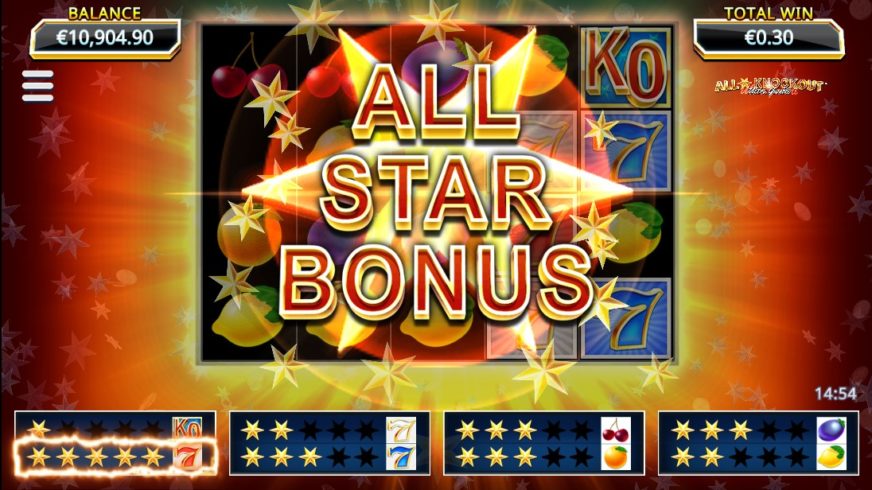 All Star Knockout Ultra Gamble slot screen 3