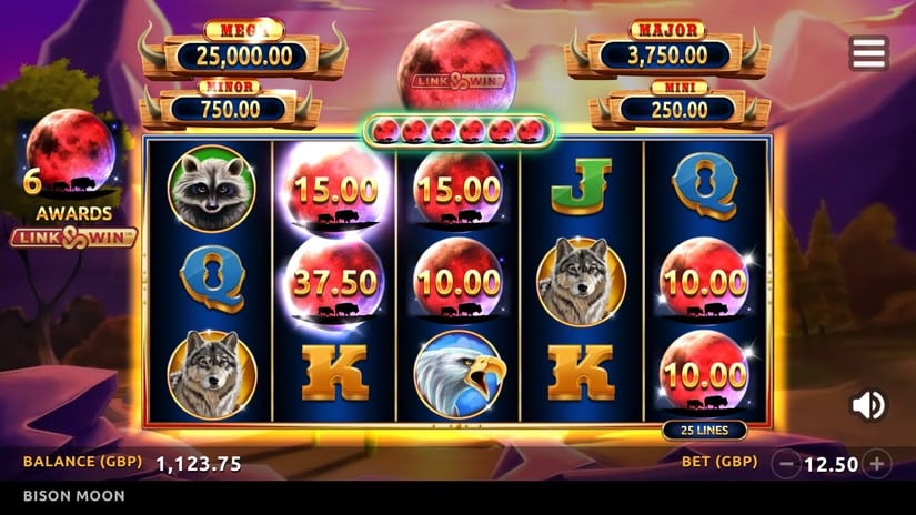 Bison Moon slot screen 3