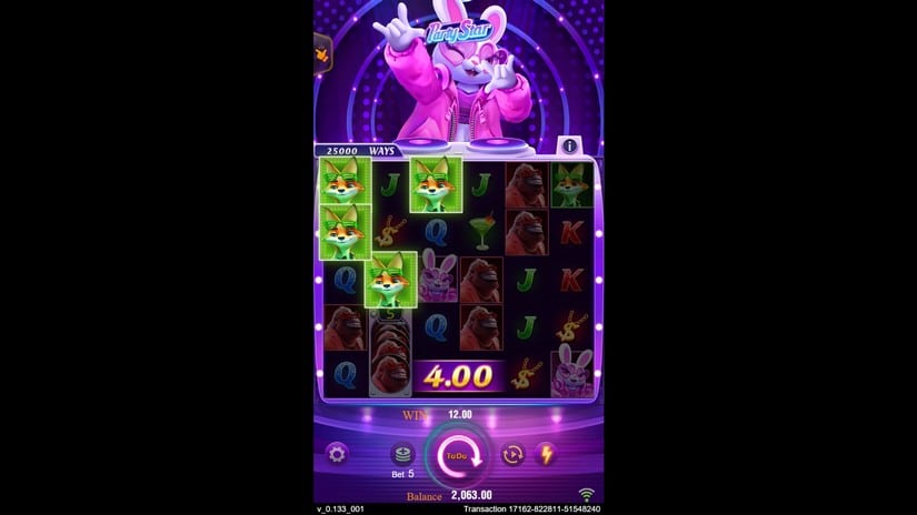 Party Star slot screen 4