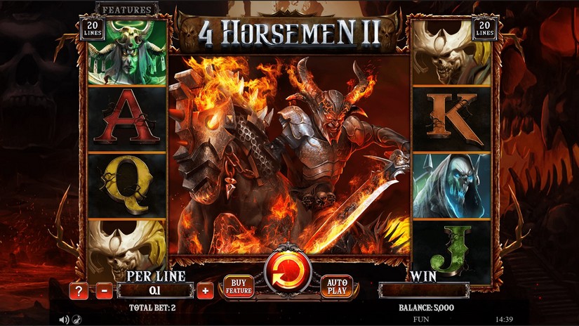 4 Horsemen 2 slot screen 1