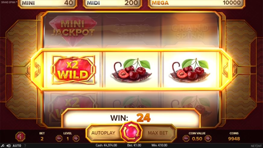 Grand Spinn Superpot slot screen 5