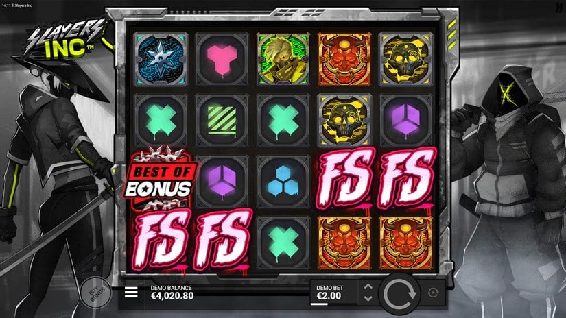 Slayers Inc slot screen 6