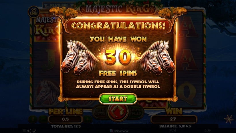 Majestic King – Christmas Edition slot screen 4