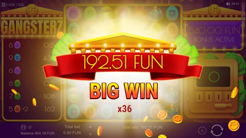 Gangsterz slot screen 5