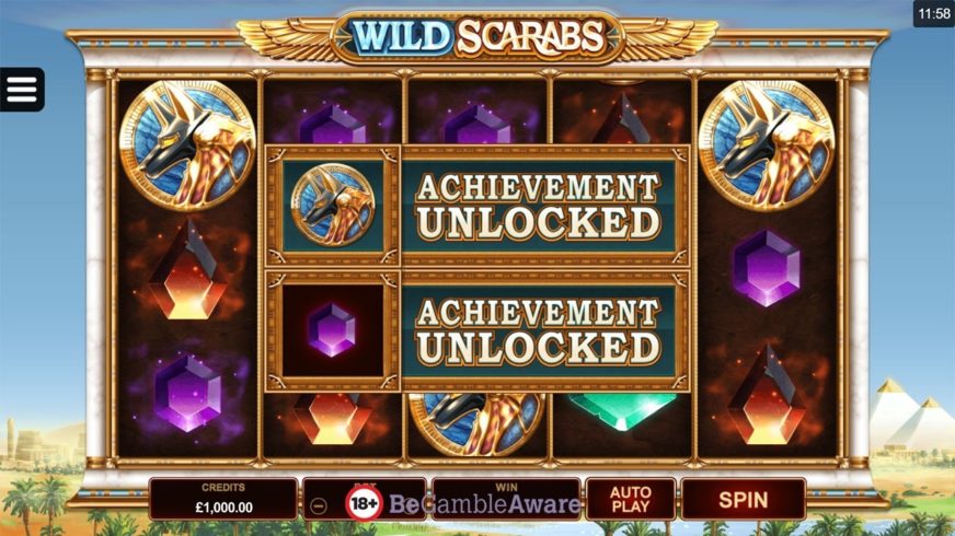 Wild Scarabs slot screen 3
