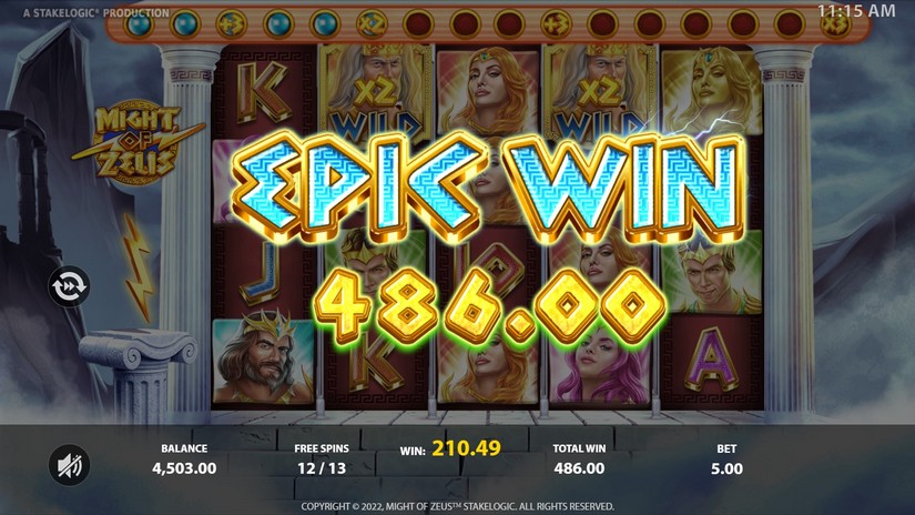 Might of Zeus slot screen 8