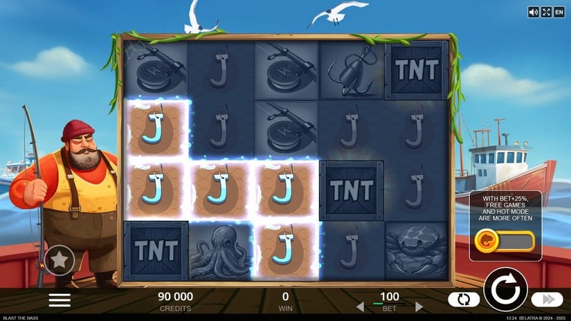 Blast the Bass slot screen 2