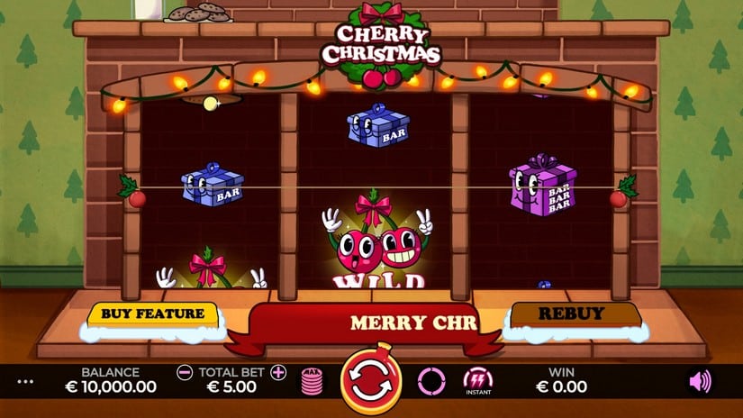 Cherry Christmas slot screen 1