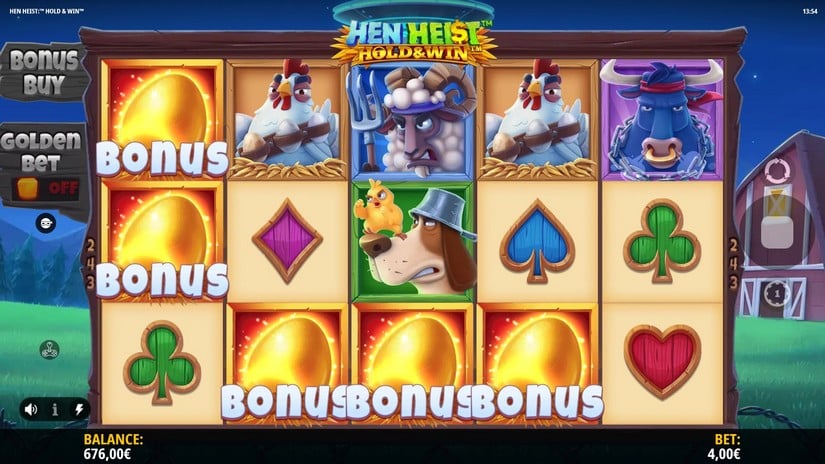 Hen Heist: Hold & Win slot screen 2
