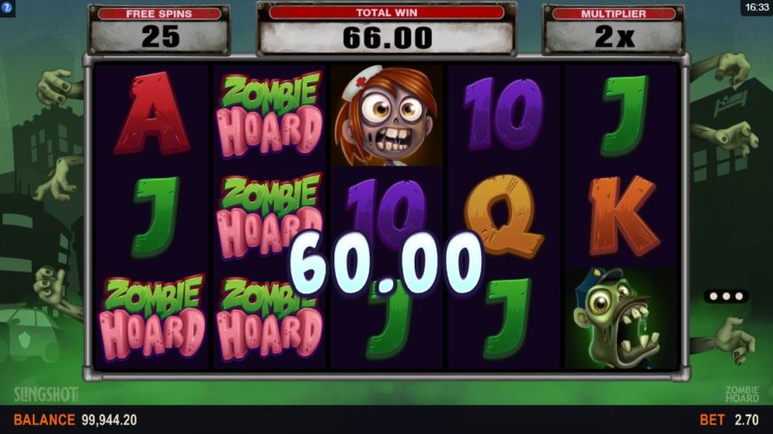 Zombie Hoard slot screen 6