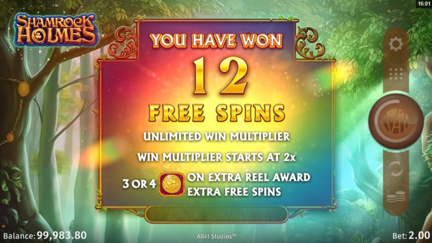 Shamrock Holmes Megaways slot screen 3