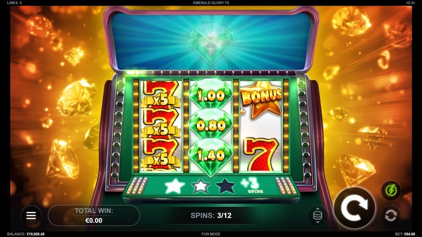 Emerald Glory 7s slot screen 4