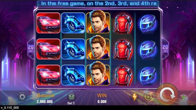 Wild Racer slot screen 1