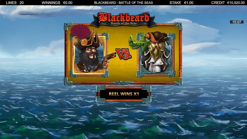 Blackbeard Battle Of The Seas slot screen 3
