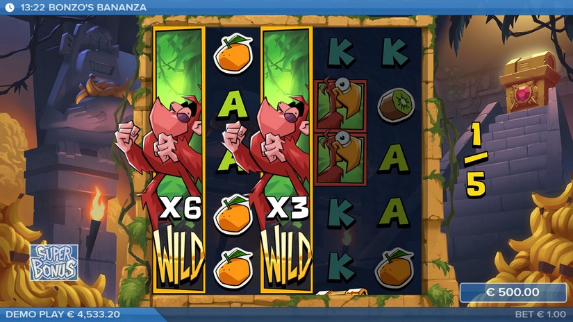 Bonzo’s Bananza slot screen 5
