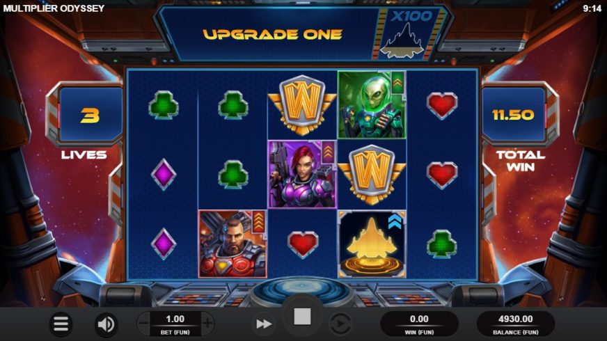 Multiplier Odyssey slot screen 5