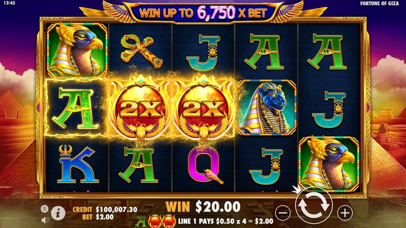 Fortune of Giza slot screen 3