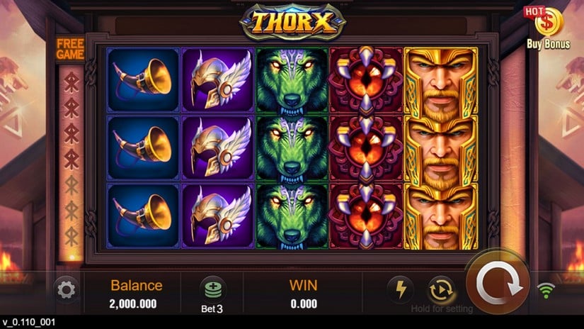 Thor X slot screen 1